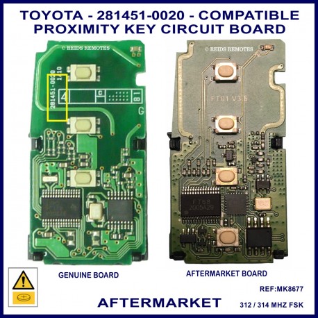 Image shows the genuine board on the left that this board on the right is compaitble with