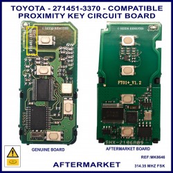 Image shows a genuine board on the left that this board on the right is compaitble with