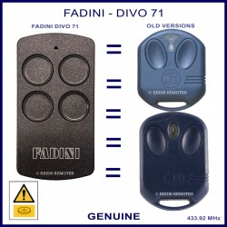 Fadini Divo 71 4 button cloning gate remote control