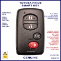 Toyota Prius 2009-2015 4 button smart key 281451-5290 genuine 314 MHz FSK 4D 80 bit