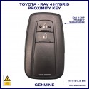 Toyota RAV 4 Hybrid 2019 onward 2 button proximity key 8990H-42060 with 231451-0351 PCB