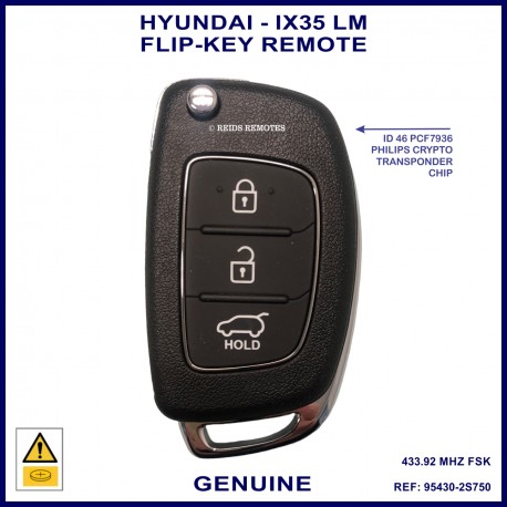 Hyundai IX35 LM series 2013-2015 95430-2S750 genuine flipkey remote