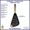 Subaru Forester Impreza Liberty, Outback 57497AG153 3 button triangle shape remote key