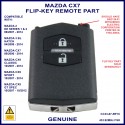 Mazda CX7 2006 - 2014 - genuine CC33-67-5RYC 2 button flip key remote part