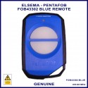 Elsema PentaFOB 43302 433mhz BLUE remote control with 2 white buttons