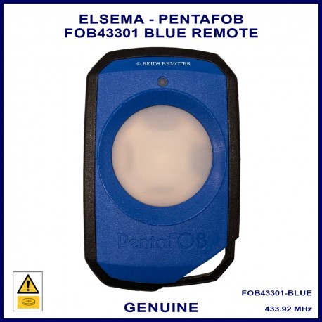 Elsema PentaFOB 43301L 1 large button blue remote control