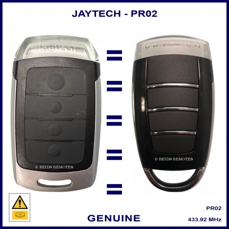 Image shows the new Jaytech PR02 on the left and the older PR01 it replaces on the right