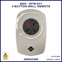 B&D WTB-8V1 4 button wireless wall remote - model 100512