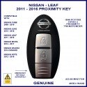 Nissan Leaf 1st gen 2011 - 2016 2 button smart key genuine TWB1G662