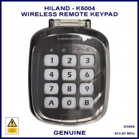 Hiland K5004 rolling code wireless remote key with black fascia