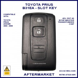 Toyota Prius 2003 - 2009 2 button Tokai Rika MDL B31EA remote slot key 89904-47020 WK