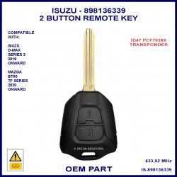 Isuzu D-Max series 3 98136339 2 button remote key