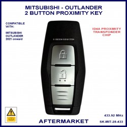 Mitsubishi Outlander 2021 onward 2 button smart proximity remote key