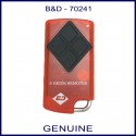 B&D  Tritran red remote with 4 black buttons - model 7024