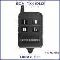 ECA TX4 - OLD 4 channel garage door and gate remote control