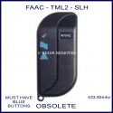 FAAC TML2 433 SLH blue 2 button gate remote control