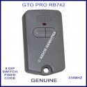 GTO PRO RB742 grey 2 button 318Mhz 9 dip switch remote