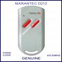 Marantec D212 - 2 red button 433.9Mhz light grey remote