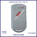 Marantec D211 - 1 red button 433.9Mhz light grey remote