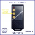 DUCATI TSAW3, 3 yellow button black 433mhz remote