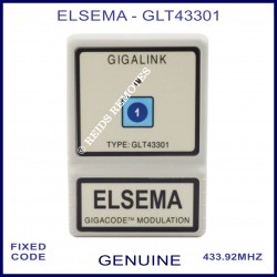 Elsema Gigalink GLT43301 1 button remote with Gigacode Modulation