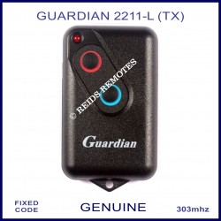 Guardian 2211L (TX) 303Mhz 2 button garage door remote