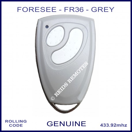 Foresee FR36A 2 button light grey garage remote control