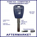 Ford KA MK2 2009 onward car key with transponder cloning & key cutting