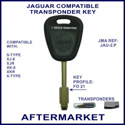 Jaguar S-Type XJ8 XJR XK8 XKR & X-Type compatible car key cut & cloned