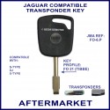 Jaguar S-Type, XJ & X-Type compatible car key cut & transponder cloned