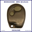 Mongoose MRC60 old N4096 Z333 2 button car alarm remote control MRC60