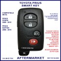 Toyota Prius 2009-2015 4 button smart key 281451-5290 314 MHz FSK 4D 80 bit