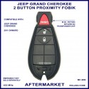 Jeep Grand Cherokee 2 button ID46 chip proximity fobik PCF7953 keyless go