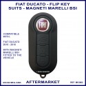 Fiat Ducato 3 button remote flip key for Magneti Marelli type BSI