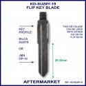 Suzuki Silca HU87R or JMA OP-10 compatible aftermarket flip key blade