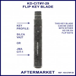 Citroen & Peugeot Silca VA2T or JMA CIT-1 compatible aftermarket flip key blades