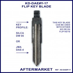 Daewoo & Holden Silca DWO5 & JMA DAE-4 aftermarket flip key blades