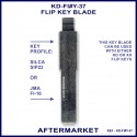 Fiat JMA FI-16 & Silca SIP22 compatible aftermarkt flip key blade