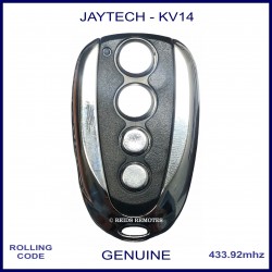 Jaytech KV14 V1 to V4 compatible 4 chrome button garage door remote control