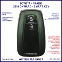 Toyota Landcruiser Prado 2 button aftermarket smart proximity key 281451-3330 part 89904-60K90