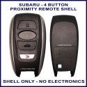 Subaru BRZ Forester Impreza Legacy Outback XV Crosstrek WRX - 4 button smart key replacement case