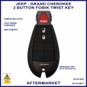 Jeep Grand Cherokee 2 button fobik remote twist key