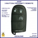 Jeep Grand Cherokee 2011 - 2017 3 button OEM smart proximity key with remote start button